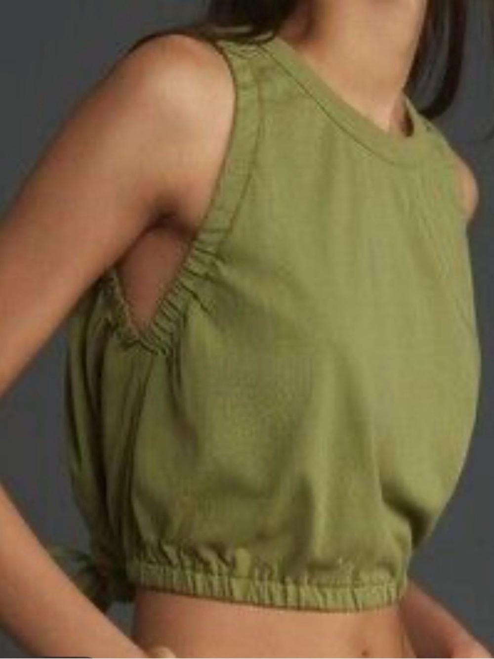 Anthropologie Pilcro Elasticized Shell Tank